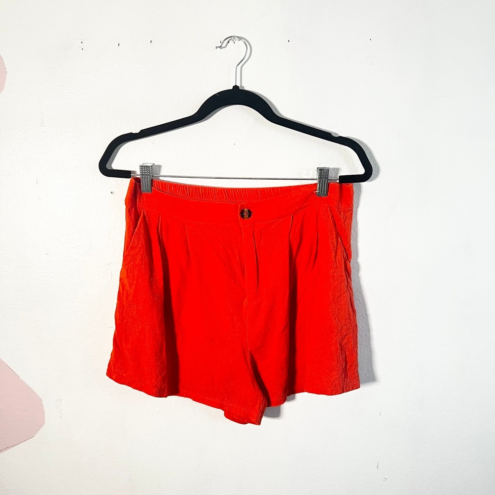 100% Orange Shorts Women's Large Orange Casual Lightweight